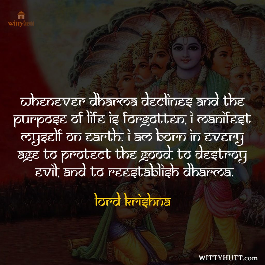 35 Most Powerful Lord Krishna Quotes From Bhagavad Gita | Wittyhutt