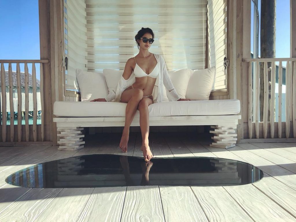 Disha Patani In White Bikini